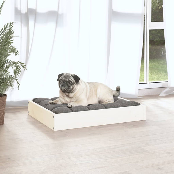 Weißes Hundebett aus Kiefernholz, 61,5 cm