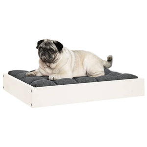 Weißes Hundebett aus Kiefernholz, 61,5 cm