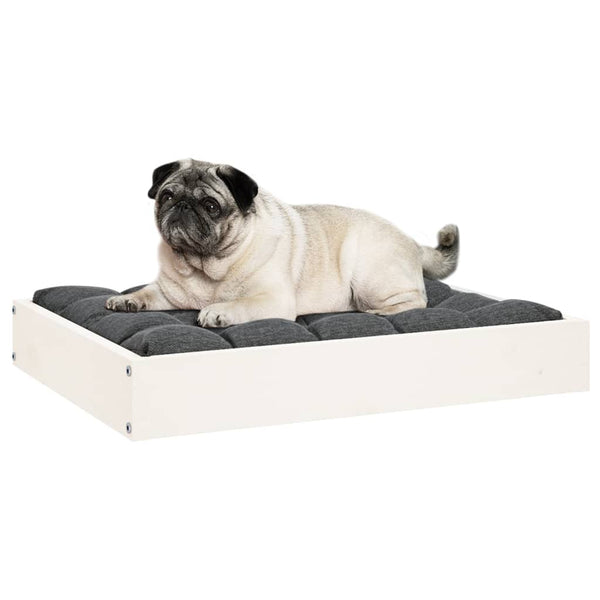 Weißes Hundebett aus Kiefernholz, 61,5 cm