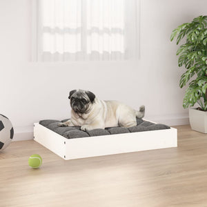 Weißes Hundebett aus Kiefernholz, 61,5 cm