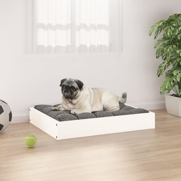 Weißes Hundebett aus Kiefernholz, 61,5 cm