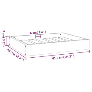 Hundebett Honigbraun Kiefer Massivholz