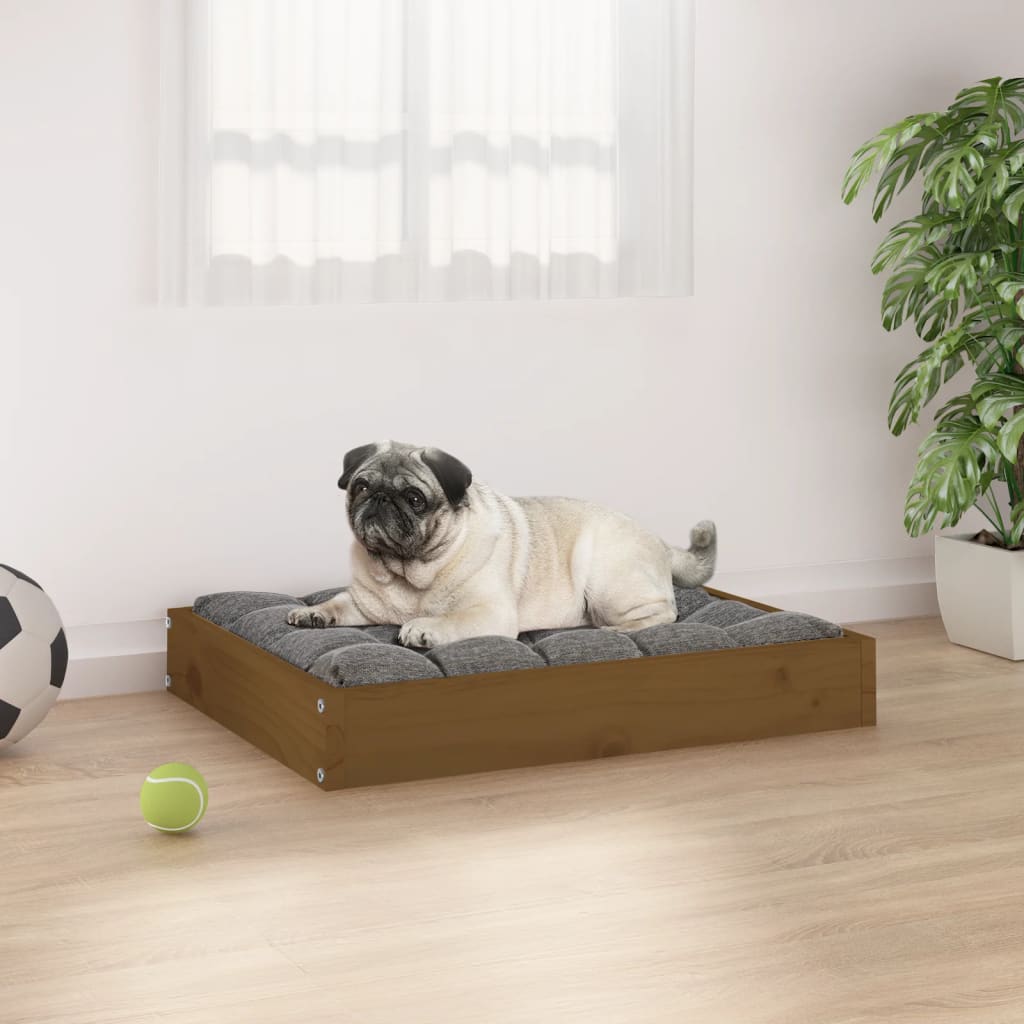 Hundebett Honigbraun Kiefer Massivholz
