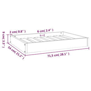 Hundebett Kiefernholz 71,5x54 cm