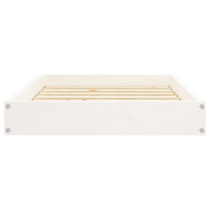 Hundebett Weiß Kiefernholz 71,5x54 cm