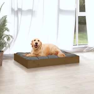 Hundebett Honigbraun Kiefer Massivholz