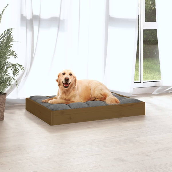 Hundebett Honigbraun Kiefer Massivholz