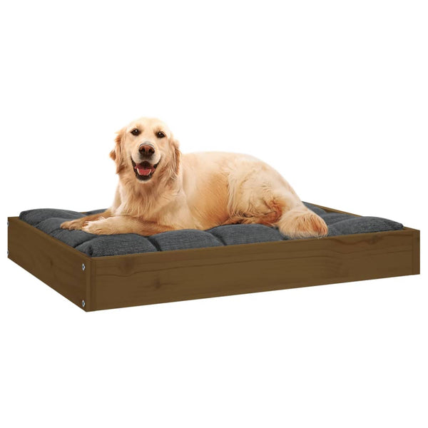 Hundebett Honigbraun Kiefer Massivholz