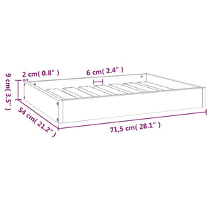Hundebett Honigbraun Kiefer Massivholz