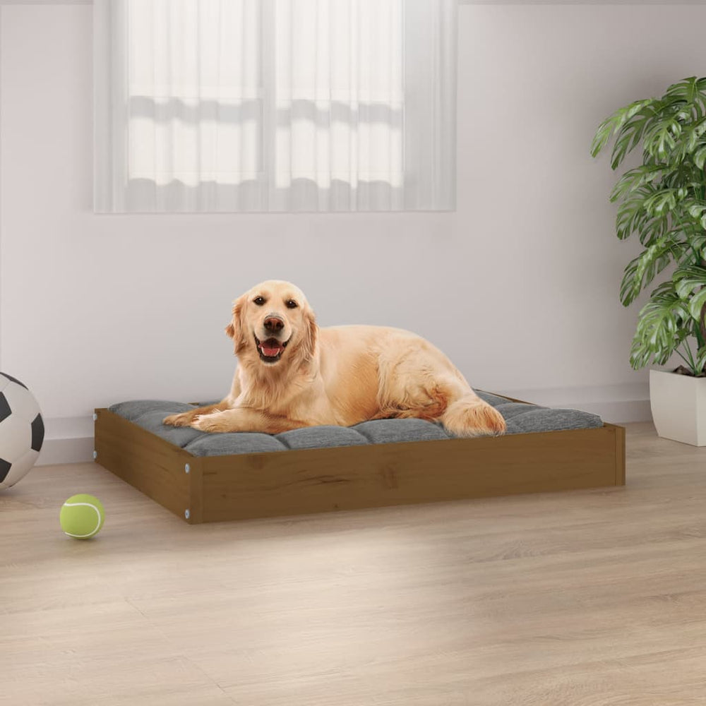 Hundebett Honigbraun Kiefer Massivholz