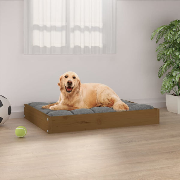 Hundebett Honigbraun Kiefer Massivholz