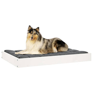 Weißes Hundebett aus Kiefernholz, 91,5 cm