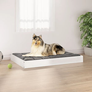 Weißes Hundebett aus Kiefernholz, 91,5 cm