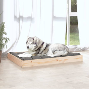 Massivholz Hundebett Kiefer 101,5x74 cm