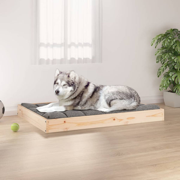 Massivholz Hundebett Kiefer 101,5x74 cm