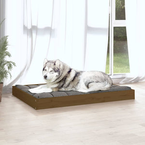 Hundebett Honigbraun Kiefer Massivholz