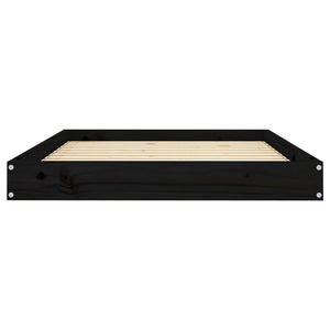Schwarzes Hundebett aus Kiefernholz, 101,5 cm