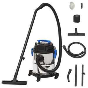 Nass- und Trockensauger 1200 W 20 L Silbern