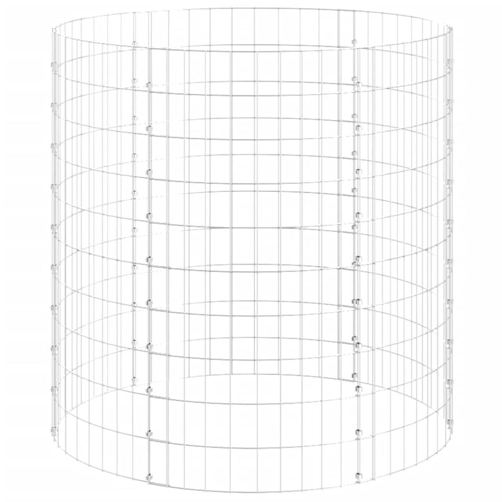 Gartenkomposter Ø100x100 cm Verzinkter Stahl