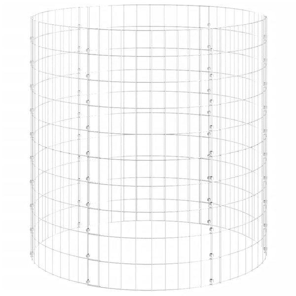 Gartenkomposter Ø100x100 cm Verzinkter Stahl