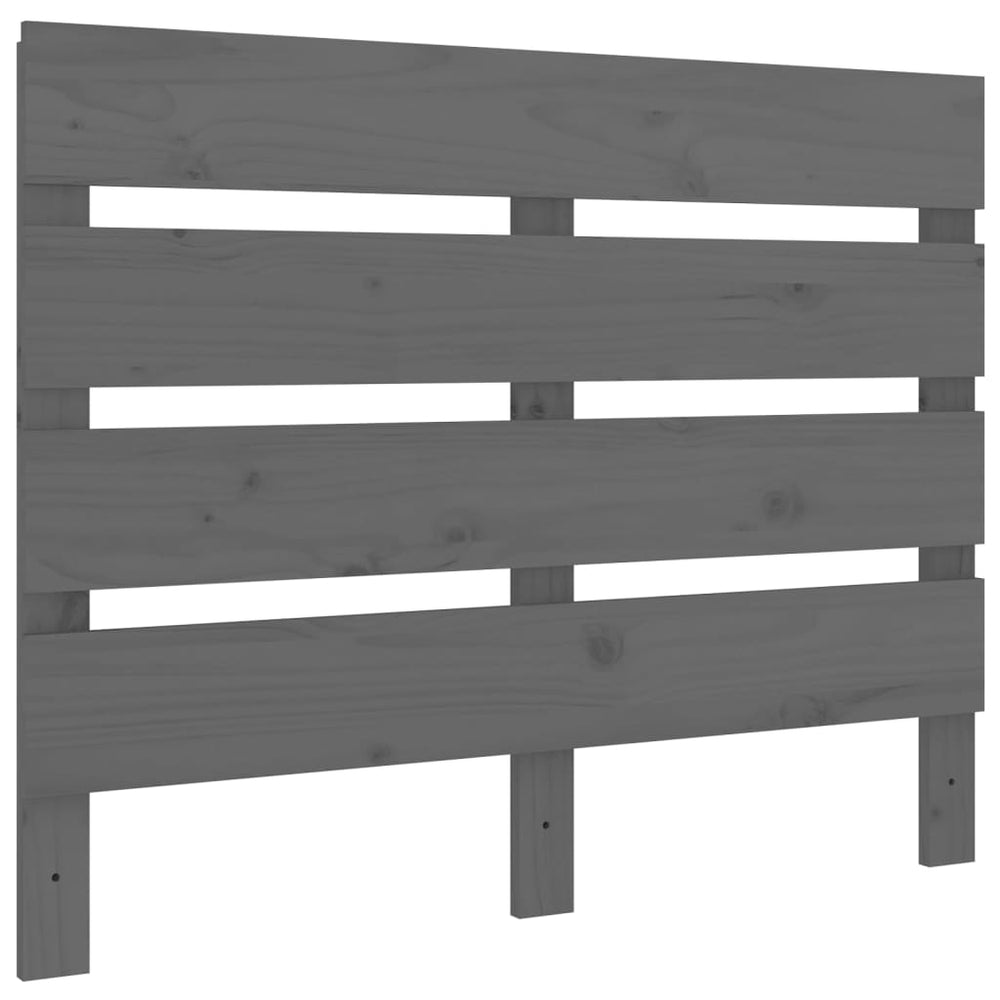 vidaXL Tête de lit gris 100x3x80 cm Bois de pin massif