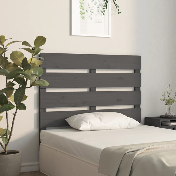 Graues Kopfteil 100 cm Kiefer Massivholz