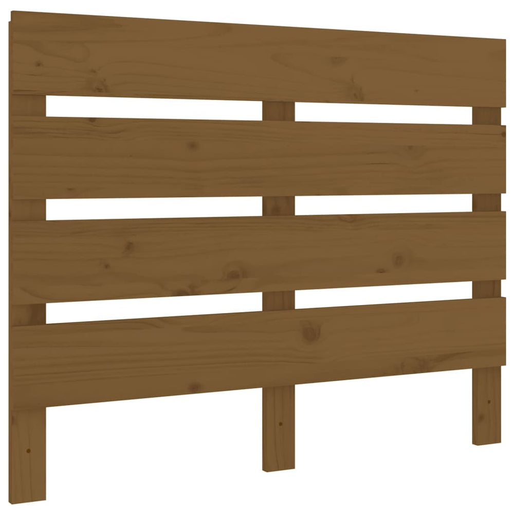 vidaXL Tête de lit Bois de pin massif marron miel 100x3x80 cm