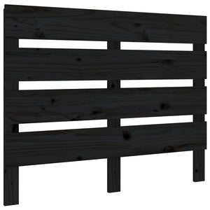 Schwarzes Bett Kopfteil 100 cm Kiefer Massivholz