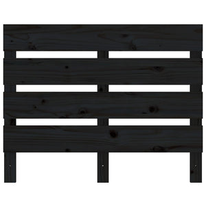 Schwarzes Bett Kopfteil 100 cm Kiefer Massivholz