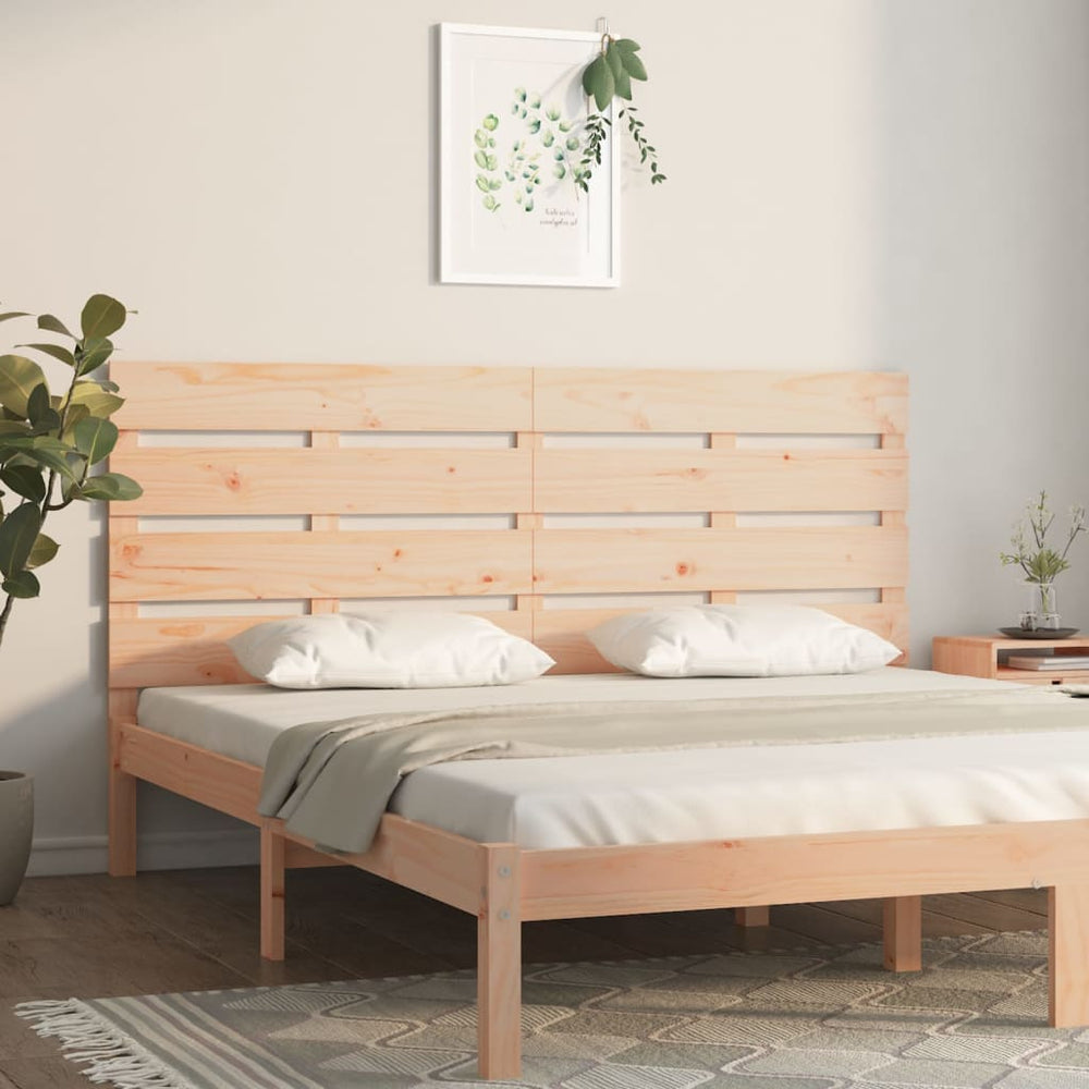 vidaXL Tête de lit 140x3x80 cm Bois de pin massif