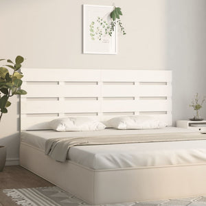 Weißes Kiefer Massivholz Kopfteil 140 cm