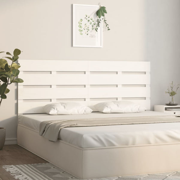 Weißes Kiefer Massivholz Kopfteil 140 cm