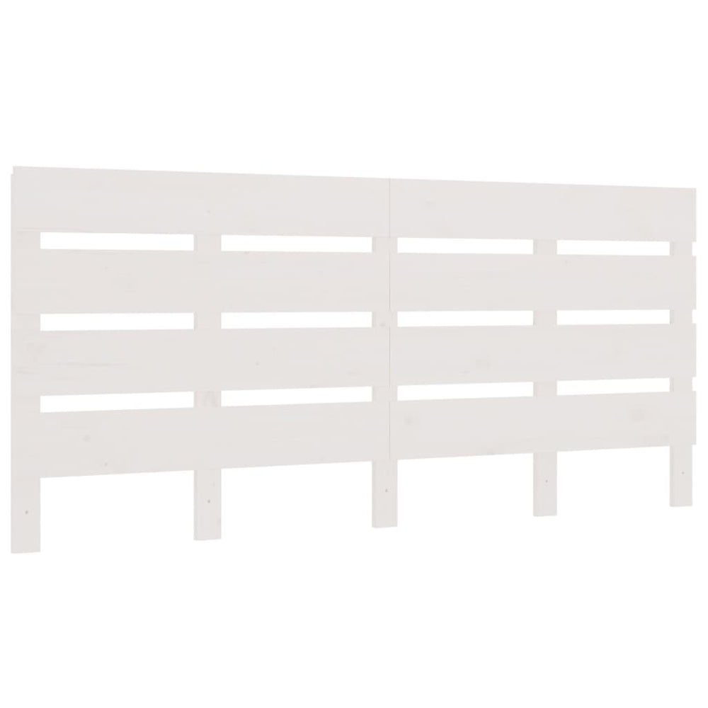 vidaXL Tête de lit Blanc 150x3x80 cm Bois de pin massif