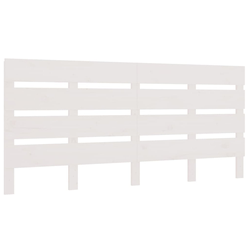 vidaXL Tête de lit blanc 200x3x80 cm bois de pin massif