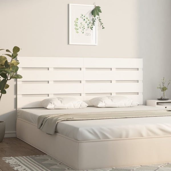 Weißes Kopfteil 135cm Kiefer Massivholz