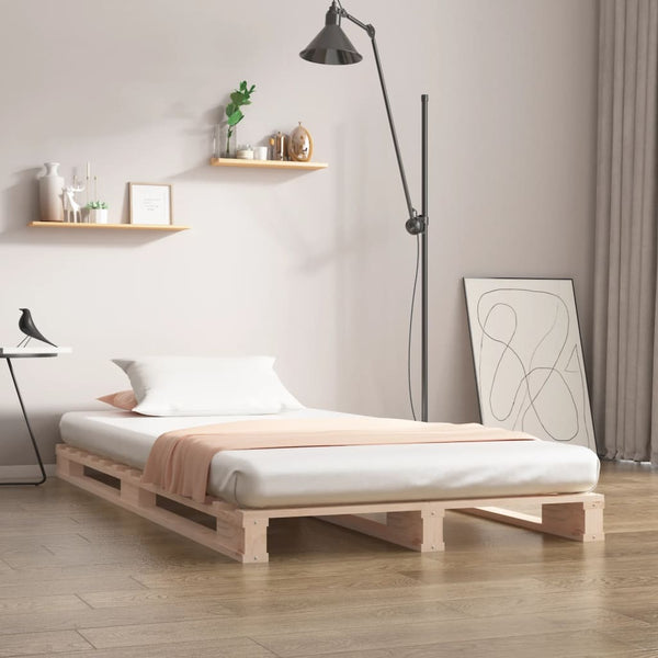 Palettenbett 100x200 cm Kiefer Massivholz