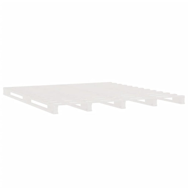 vidaXL Lit palette blanc 160x200 cm Bois de pin massif
