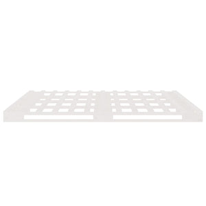 Palettenbett Weiß 180x200 cm Massivholz