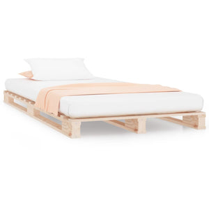 Palettenbett 75x190 cm Kiefer Massivholz