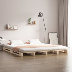 Palettenbett 120x190 cm Kiefer Massivholz