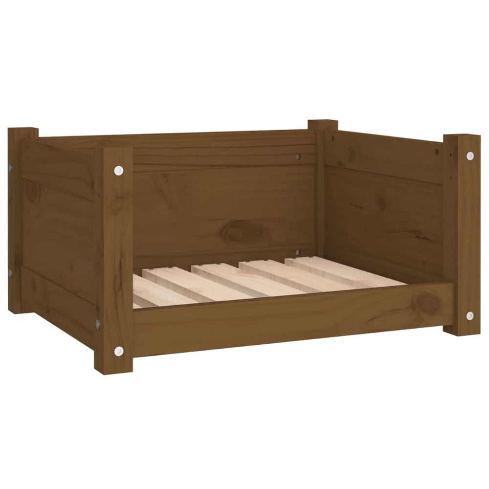 Hundebett Honigbraun Kiefer Massivholz
