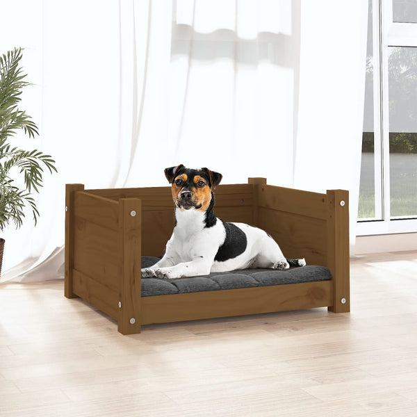 Hundebett Honigbraun Kiefer Massivholz