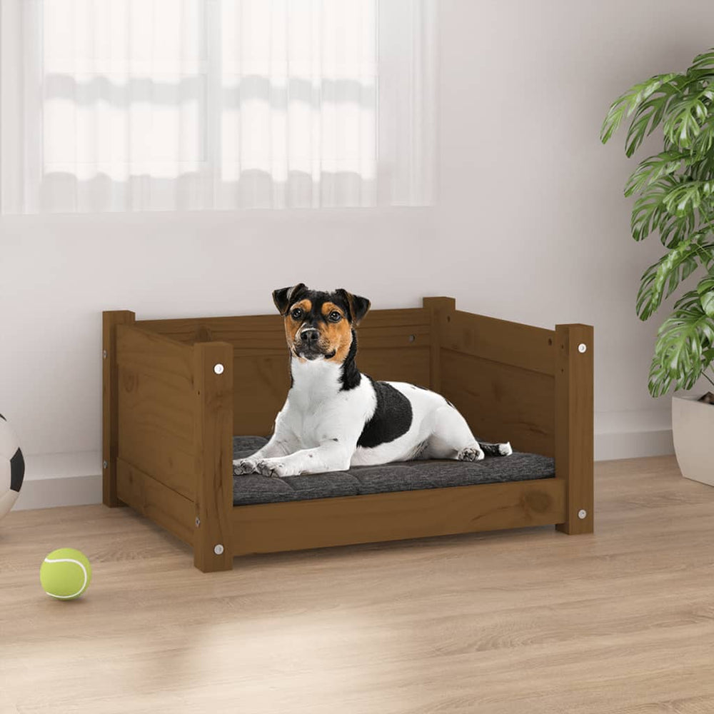 Hundebett Honigbraun Kiefer Massivholz