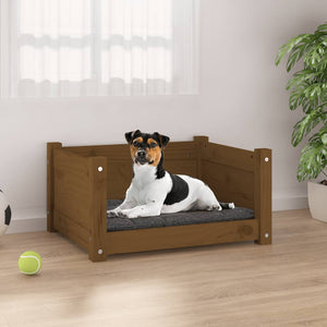Hundebett Honigbraun Kiefer Massivholz