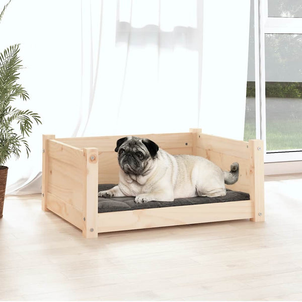 Hundebett aus Kiefernholz, 65,5x50,5x28cm