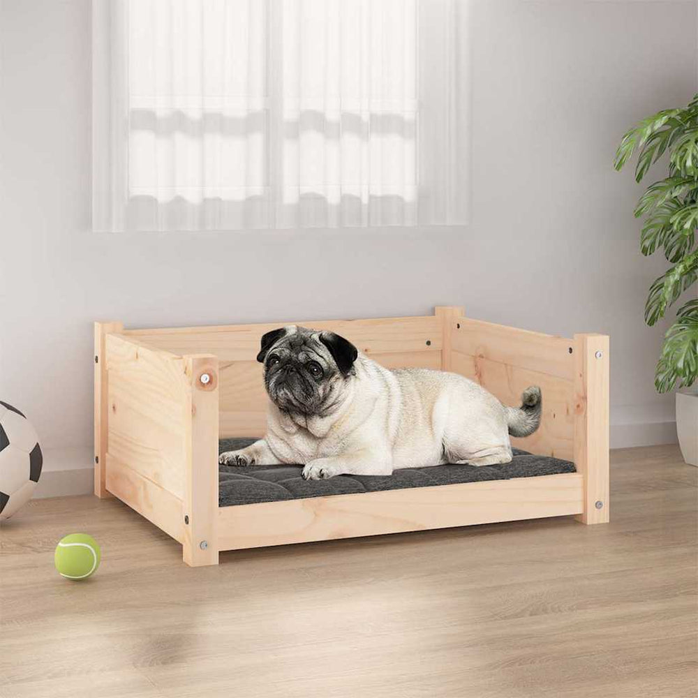 Hundebett aus Kiefernholz, 65,5x50,5x28cm