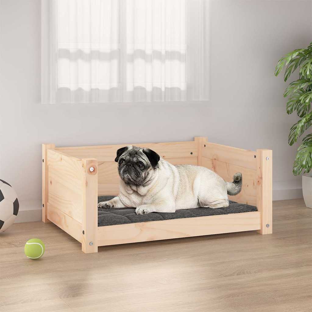 Hundebett aus Kiefernholz, 65,5x50,5x28cm
