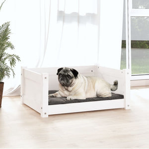 Weißes Hundebett aus Kiefernholz, 65,5 cm
