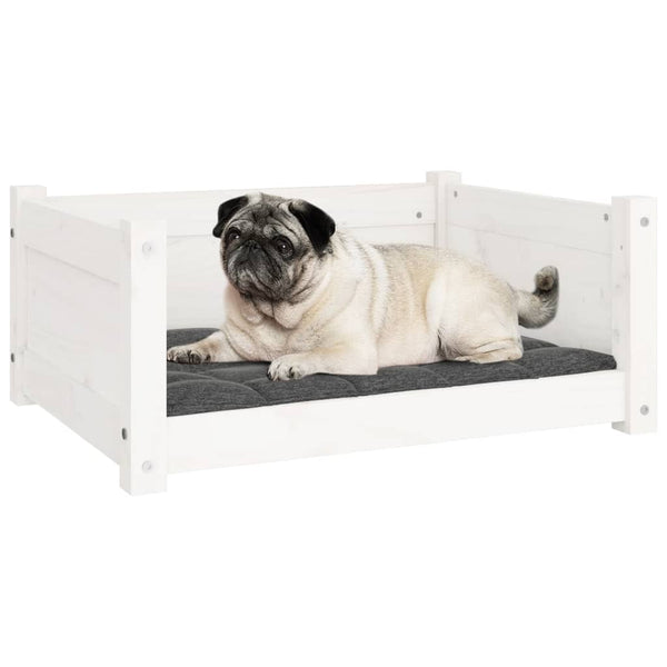 Weißes Hundebett aus Kiefernholz, 65,5 cm