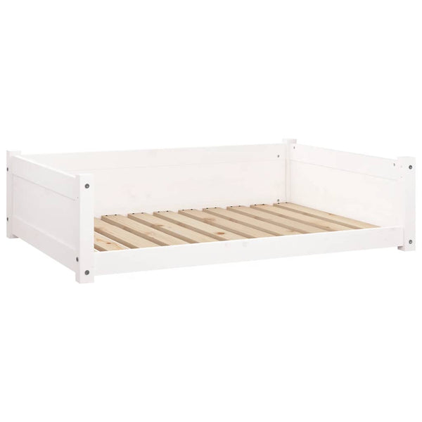 Weißes Hundebett aus Kiefernholz, 95,5 cm